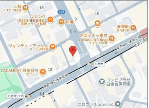 港区白金台５丁目の店舗事務所の地図