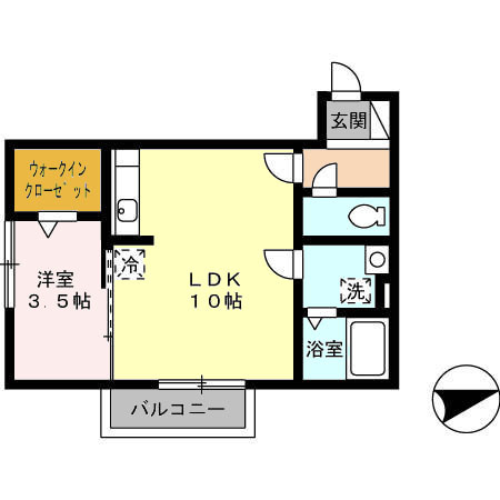 サンクラーズメゾン　B棟の間取り