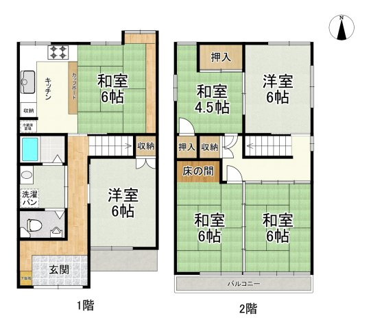 南区豊田三丁目　売戸建の間取り|間取図　※図面と現況が異なる場合は現況優先といたします。