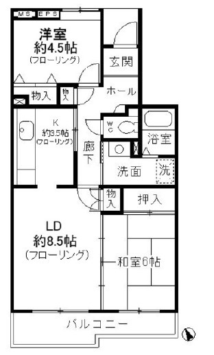 コーポレート小金井梶野通り5号棟の間取り|お電話でお問合わせ頂けますと、よりスムーズにご対応出来ます♪
