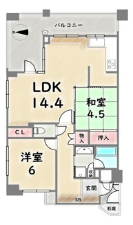 【間取り】 | ライオンズマンション二条駅前