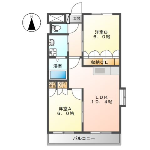 グランフォースMOCOの間取り