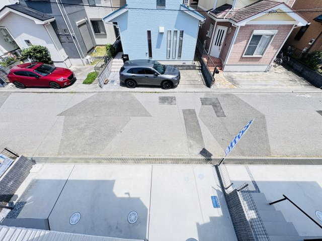 西馬橋4丁目新築戸建【旭町小学校:6分】の展望|バルコニーより道路側眺望