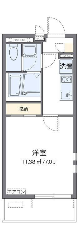 クレイノリンローの間取り