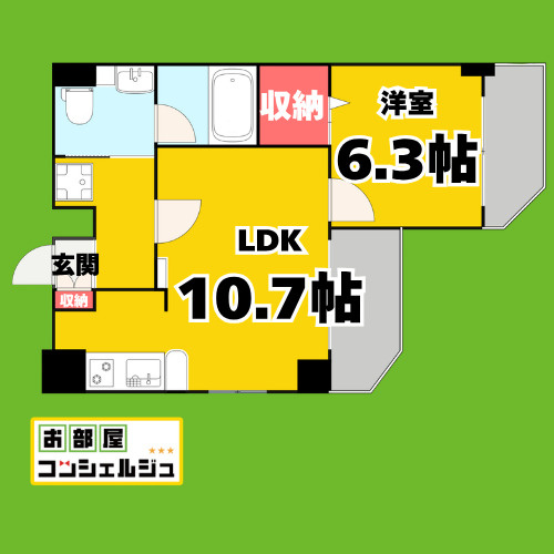 ソレイルコート桜本町の間取り