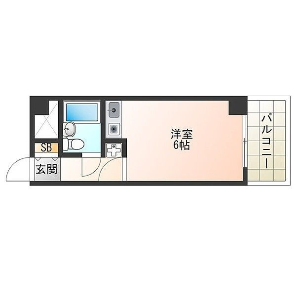 ライオンズマンション靭公園第二の間取り