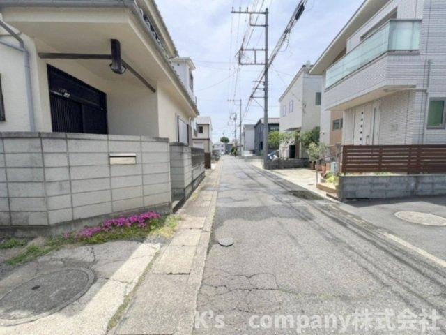高座郡寒川町宮山　建築条件無し　売地の前面道路含む現地写真|前面道路の様子です◇