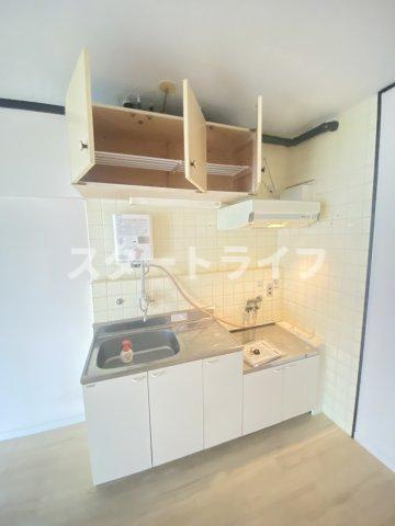 大阪市東淀川区東中島２丁目の賃貸マンションのキッチン