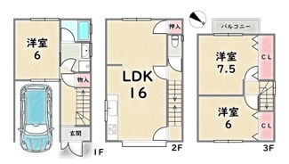 【間取り】 | 右京区西京極畑田町
