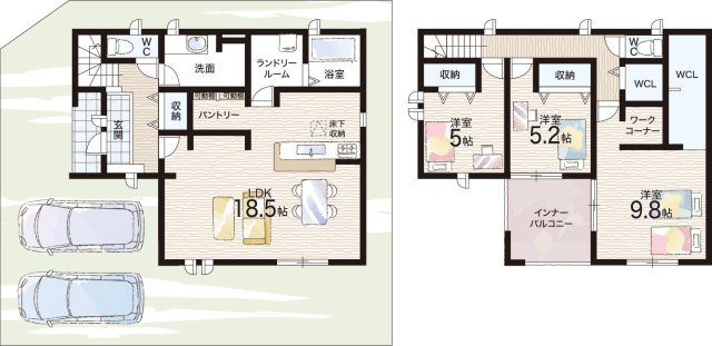 ●29(土)30(日)現地見学可能！　奈良市東九条町の間取り