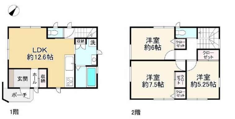 神戸市垂水区高丸　新築一戸建ての間取り