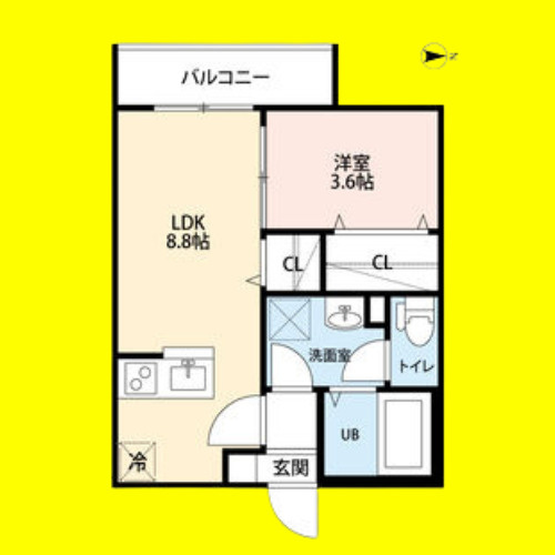 mia　casa十一番町(ミアカーサジュウイチ　名古屋市賃貸　仲介手数料無料の間取り