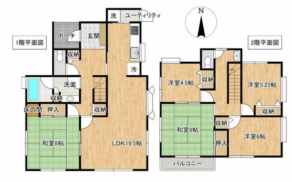 【間取り】 | 印西市木下東４丁目　中古戸建て | 間取り図
