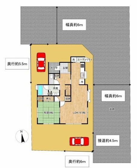 【区画図】 | 印西市木下東４丁目　中古戸建て | 区画図