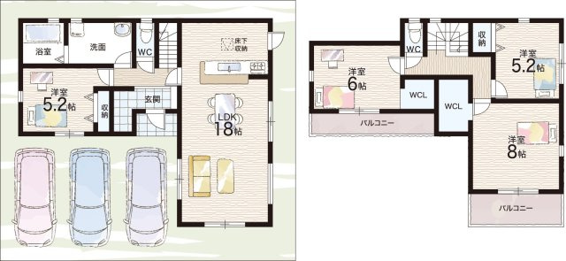 ●5(土)6(日)現地見学可能！　奈良市平松の間取り|1号地