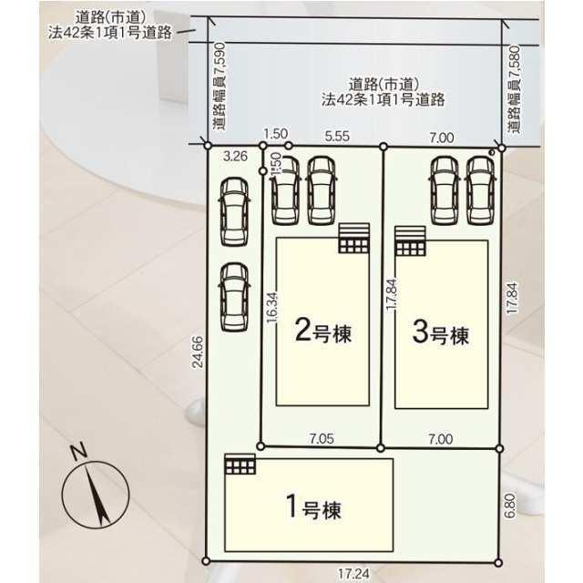 久留米市東合川新町第2の区画図| 