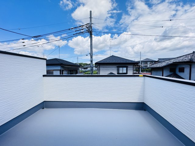 流山市古間木新築戸建（古間木６期）のバルコニー|南向き・広々ルーフバルコニー・日当たり良好♪