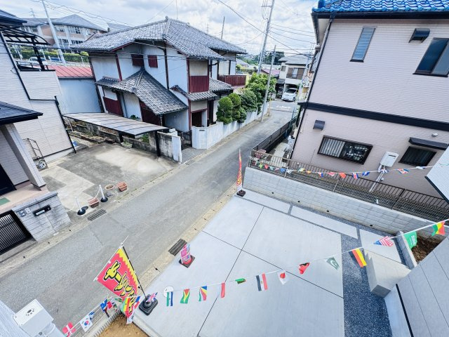 流山市古間木新築戸建（古間木６期）の展望|バルコニーより南側眺望・南側駐車スペースで日当たり良好♪