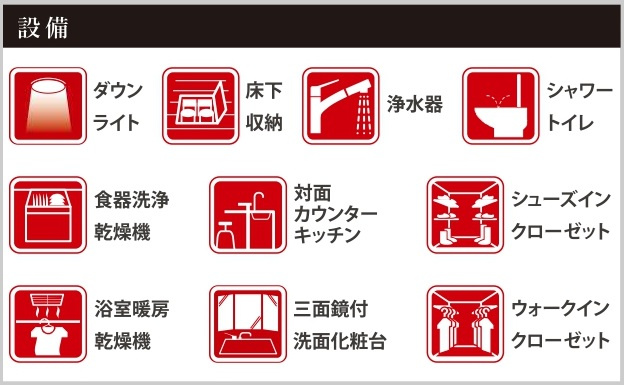 流山市古間木新築戸建（古間木６期）の構造・工法・仕様|設備一覧