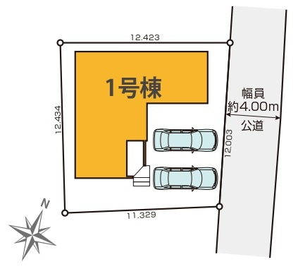 流山市古間木新築戸建（古間木６期）の区画図|区画配置図