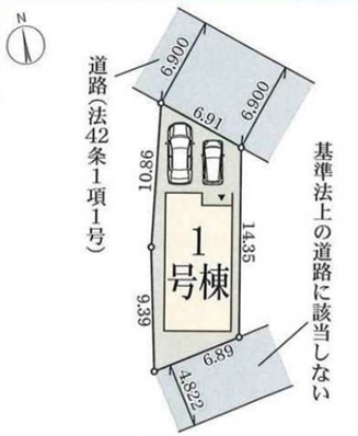 明石市魚住町西岡の区画図