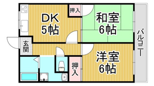 木村ハイツの間取り