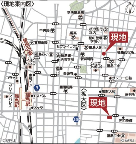 【地図】 | Cradle garden　松木町第１　１号棟 | ★内覧予約で新米2kg★