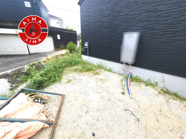 糸島市篠原西3丁目第1-2棟(1号棟)の庭|お庭で自由な時間を過ごせます。