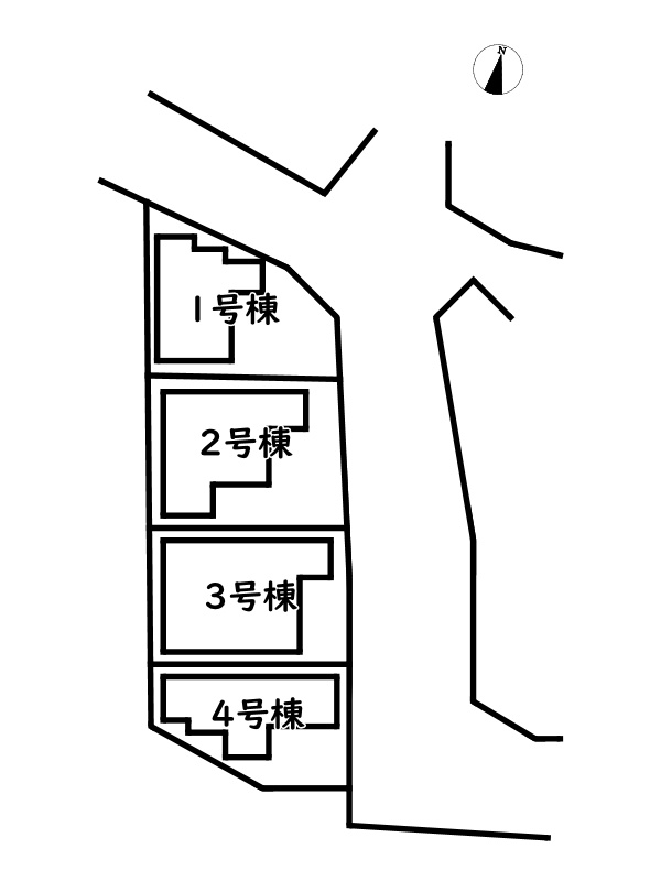 たつの市龍野町中村７期/新築戸建の区画図