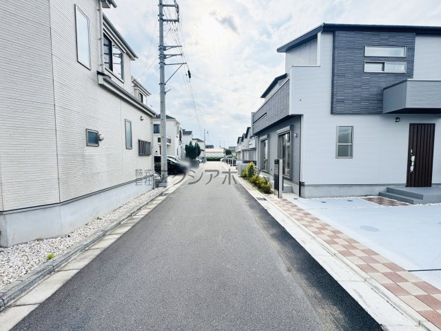 所沢市東狭山ヶ丘3丁目・全7棟　新築一戸建　7号棟の前面道路含む現地写真