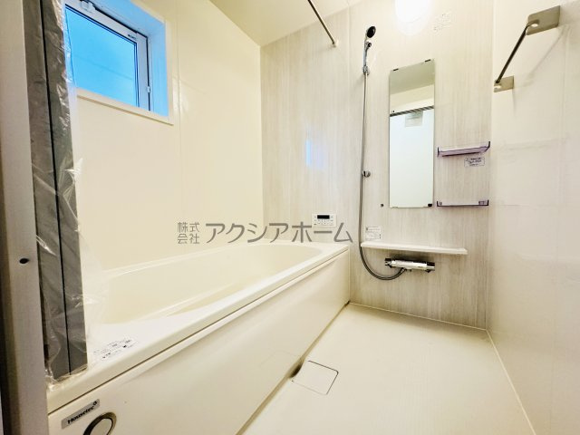 所沢市東狭山ヶ丘3丁目・全7棟　新築一戸建　7号棟の浴室|1坪サイズ・浴室乾燥機付ユニットバスで一日の疲れを癒しましょう♪