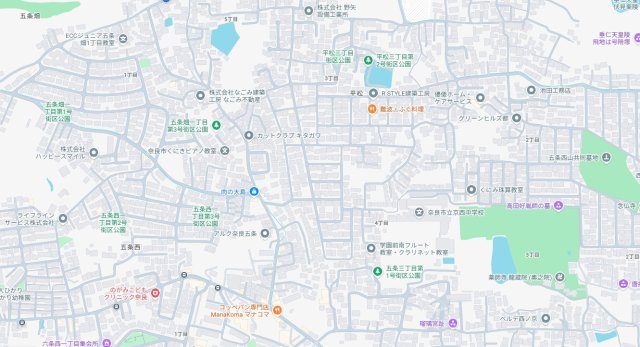 ●奈良市平松　第5期　新築一戸建ての地図