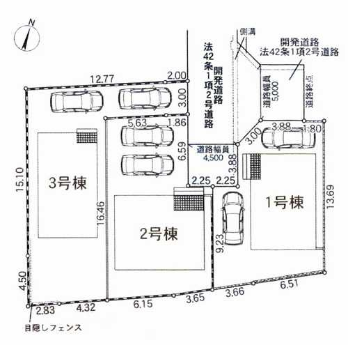 厚木市下川入第18　新築戸建全3棟　2号棟の区画図
