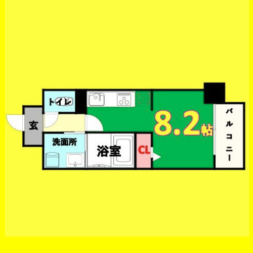 ラ・グランディール　名古屋市賃貸　仲介手数料無料の間取り
