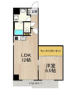 【間取り】 | レジディア堺筋本町　開放感ある間取り