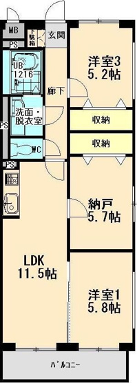 【間取り】 | エクラときわ１