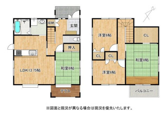【間取り】 | 野洲市冨波甲　中古戸建