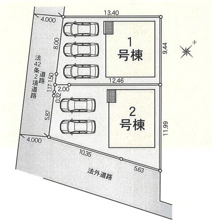 南足柄市飯沢新築戸建て　第5-1号棟の区画図|区画図「南足柄市飯沢新築戸建て」