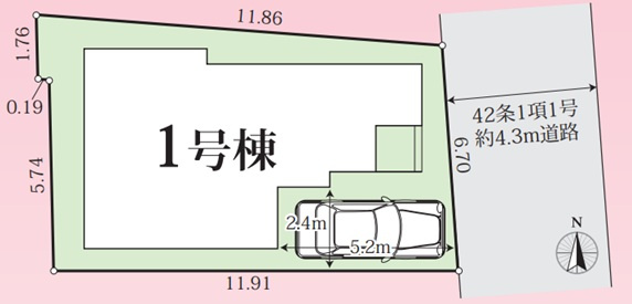 神戸市垂水区千代が丘1丁目の区画図