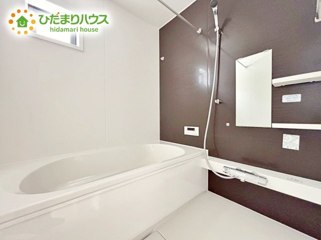 【浴室】 | ひたちなか市津田東1期　新築戸建　1号棟 | 大人が足を伸ばしても十分な広さ！一人でゆっくりくつろぐ時間も大切です！