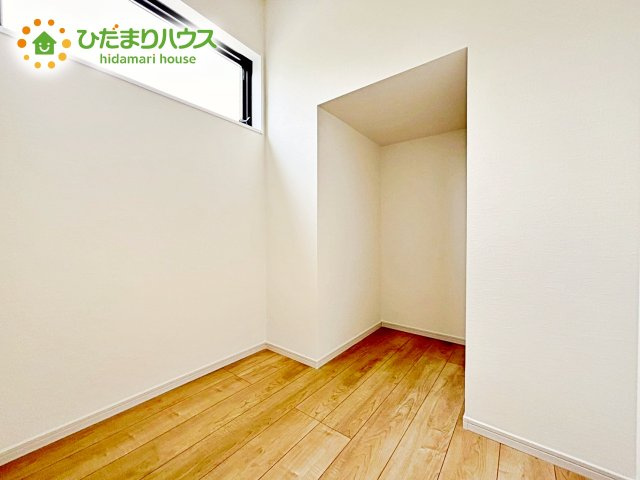 【収納】 | ひたちなか市津田東1期　新築戸建　1号棟 | 収納スペースが充実した洗面所です。