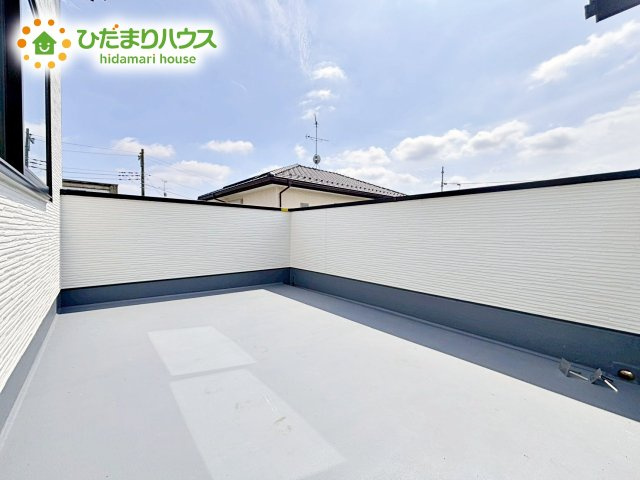 【バルコニー】 | ひたちなか市津田東1期　新築戸建　1号棟 | バルコニー付きなら洗濯物がたくさん干せて乾きやすいですね