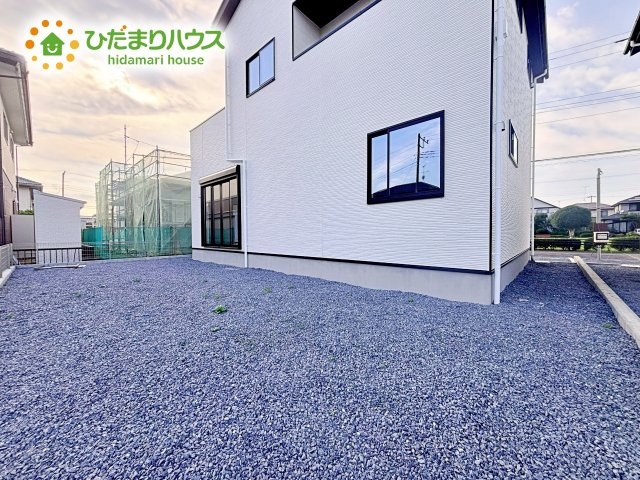 【庭】 | ひたちなか市津田東1期　新築戸建　1号棟 | 庭があれば、子どもやペットとより楽しく過ごす時間が増えて暮らしが豊かになります。
