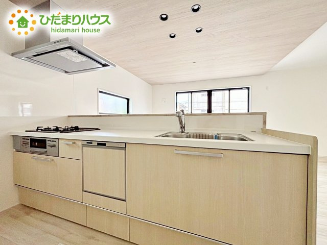 【キッチン】 | ひたちなか市津田東1期　新築戸建　2号棟 | ご夫婦やお子様と料理をする時間が楽しくなる使い勝手の良いキッチンです(^^)/