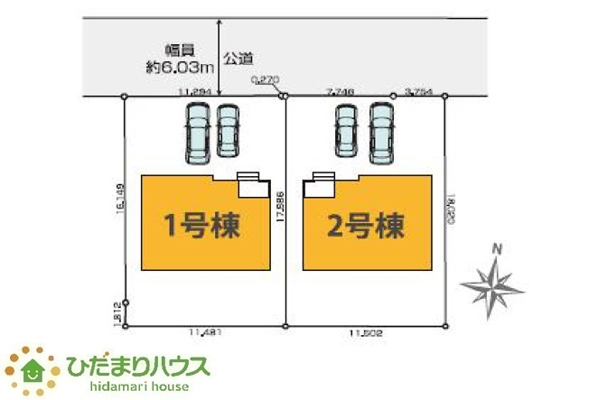 【区画図】 | ひたちなか市津田東1期　新築戸建　2号棟 | 閑静な住宅街にございます。