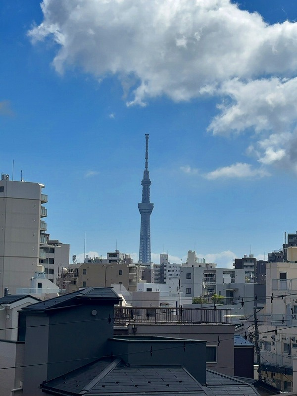 ラ・グラース日暮里の展望|ラ・グラース日暮里：南向き角部屋につき陽当り・通風良好！