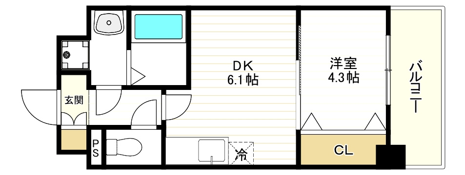 メイクス天王寺南の間取り