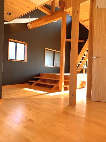 山武市井之内　中古戸建の居間・リビング|令和3年内外装リフォーム済みセカンドハウスで利用 外シャワー・ロフト付き 海まで徒歩約6分