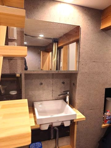山武市井之内　中古戸建の独立洗面台|令和3年内外装リフォーム済みセカンドハウスで利用 外シャワー・ロフト付き 海まで徒歩約6分