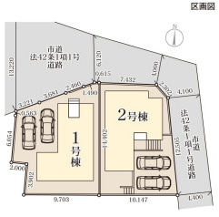 リーブルガーデン福津市西福間2丁目の区画図
